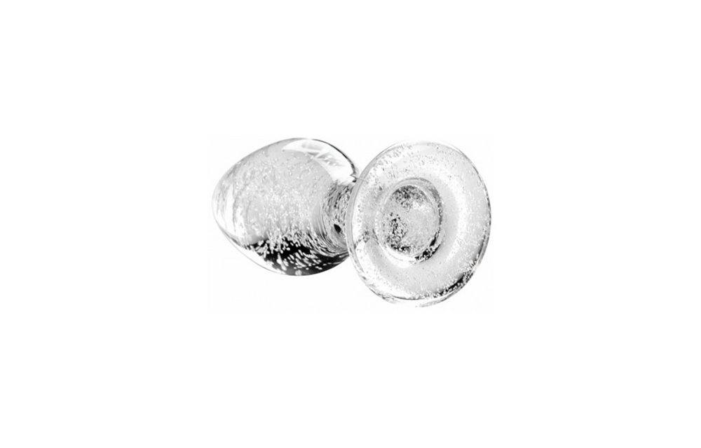 Glow-In-The-Dark Glazen Buttplug 9,6 cm – Stralend Genot