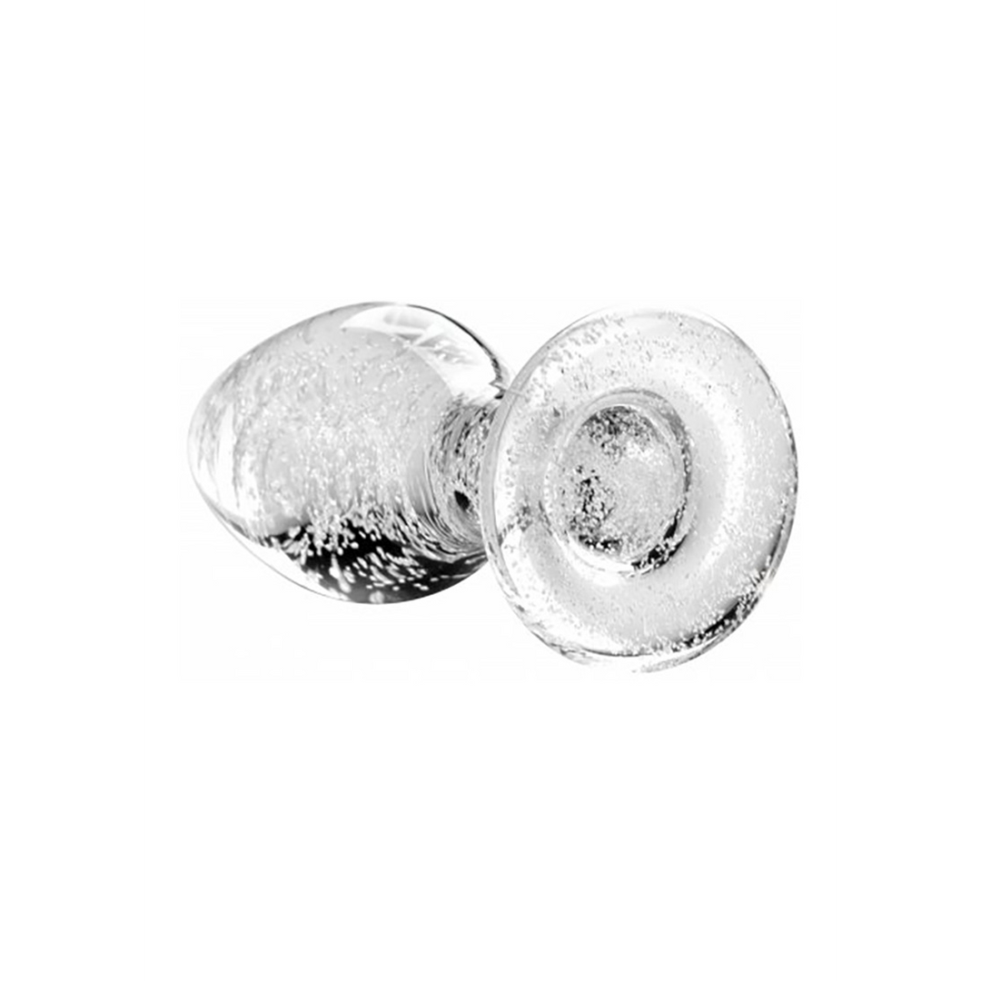 Glow-In-The-Dark Glass Butt Plug 9.6 cm – Radiant Pleasure