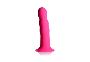 Quetschbarer Wellen-Dildo 18,4 cm mit starkem Saugnapf – XR Brands