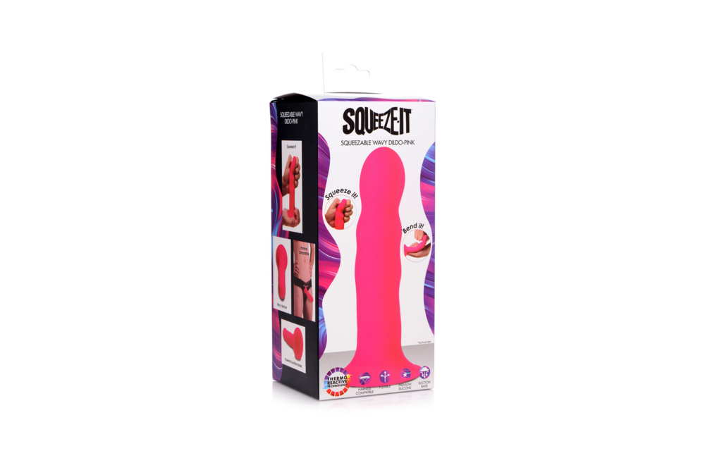 Quetschbarer Wavy Dildo