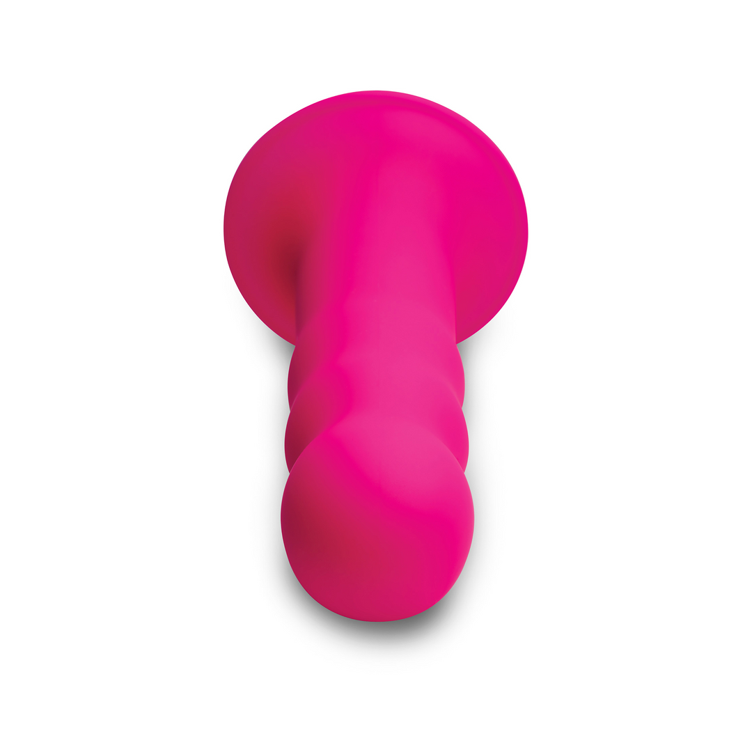Quetschbarer Wellen-Dildo 18,4 cm mit starkem Saugnapf – XR Brands