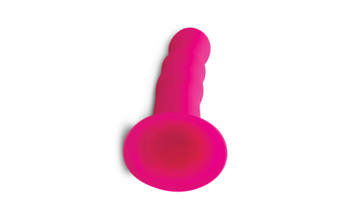 Quetschbarer Wellen-Dildo 18,4 cm mit starkem Saugnapf – XR Brands