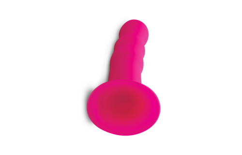 Squeezable Wave Dildo 18.4 cm with Powerful Suction Cup - XR Brands