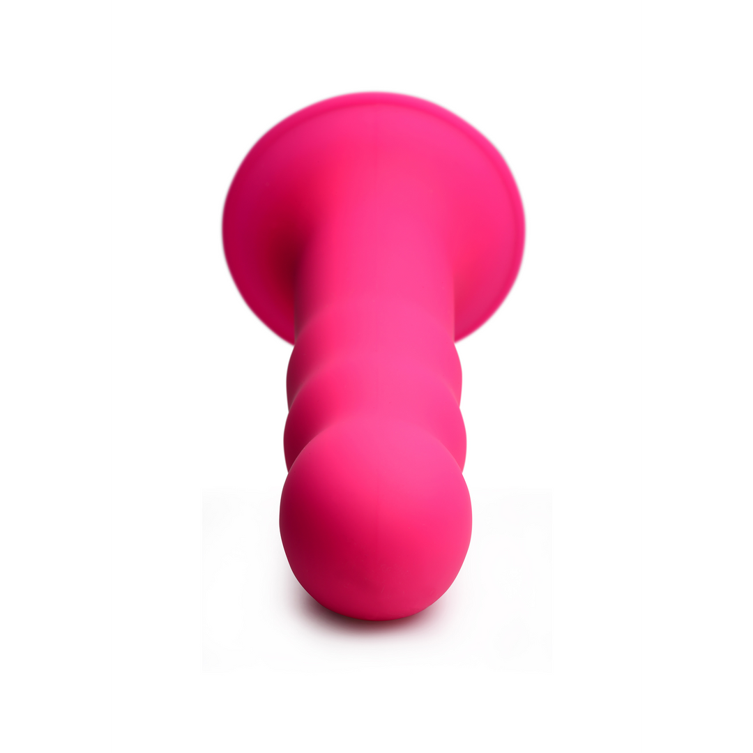 Squeezable Wave Dildo 18.4 cm with Powerful Suction Cup - XR Brands