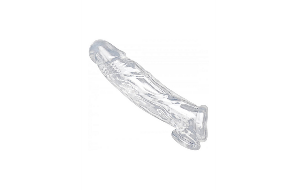 Realistische Heldere Penis Sleeve & Ball Stretcher | XR Brands