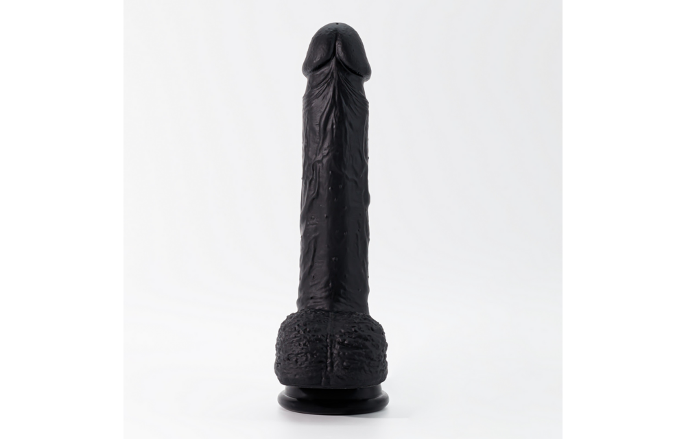 Inviktus - Vloeibare Silicoon Dildo - 8 / 22 cm - Zwart