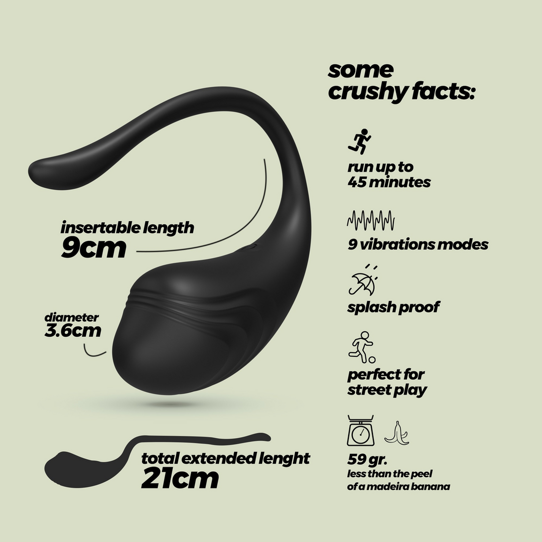 Tamago Vibra-Ei Schwarz – kabellos, wiederaufladbar & intensives Vergnügen