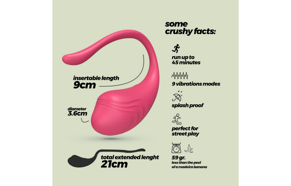 Tamago Vibrating Egg Pink - Rechargeable & Remote Control