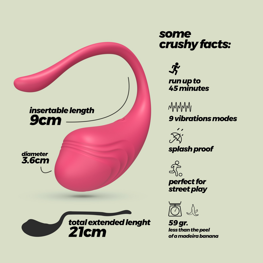 Tamago Vibrating Egg Pink - Rechargeable & Remote Control