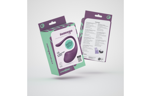 Tamago Vibrating Egg Purple - Rechargeable & Remote Control