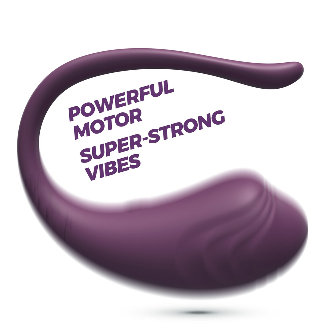 Tamago - Rechargeable Vibrating Egg with Remote Control - Purple