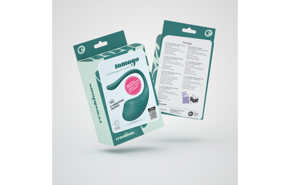 Tamago Smaragd – Wiederaufladbares Vibro-Ei mit Fernbedienung