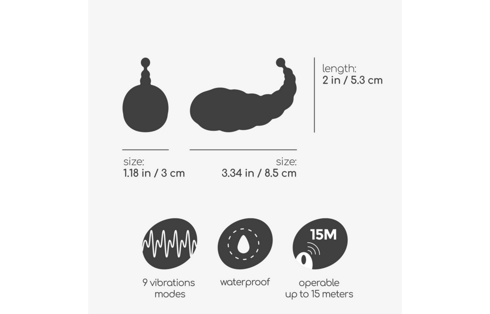 Cocoon - Wiederaufladbares Vibrations-Ei mit Fernbedienung - Lila