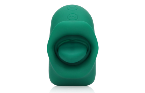 Leckender und vibrierender Klitorisstimulator Loveline grün