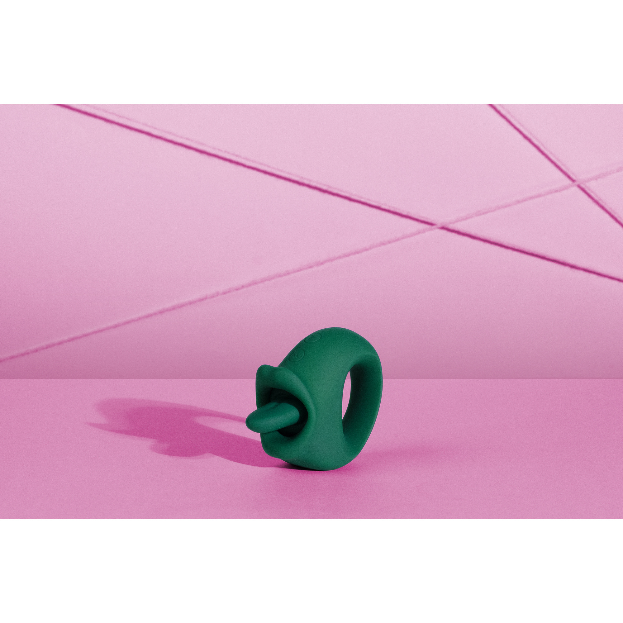 Licking and vibrating clitoral stimulator Loveline green