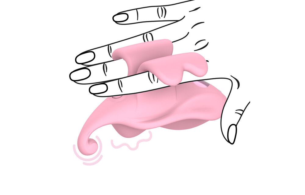 Vinger Dubbele Vibrator Roze - Speels & Intiem Genot