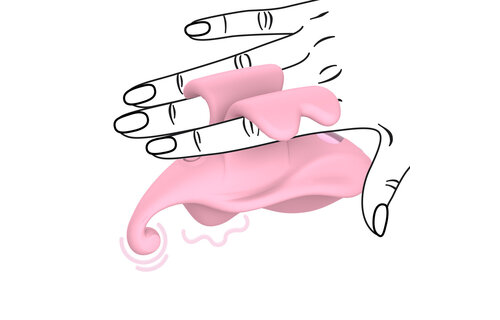 Finger-Doppelvibrator Rosa – Verspieltes & intimes Vergnügen