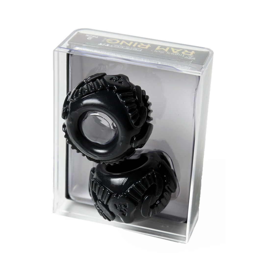 Ram Ring Cock Ring Kit | Stylish Black Silicone Ring