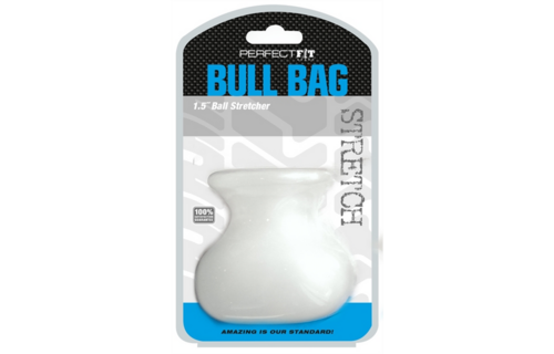Bull Bag XL - Ball Stretcher with Weight, Transparent TPR