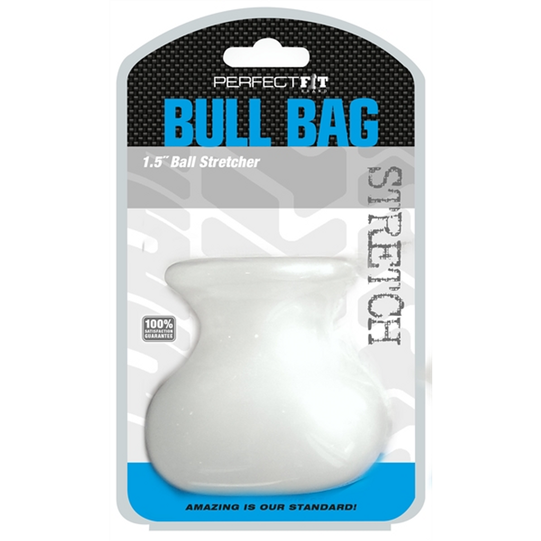 Bull Bag XL - Ball Stretcher with Weight, Transparent TPR