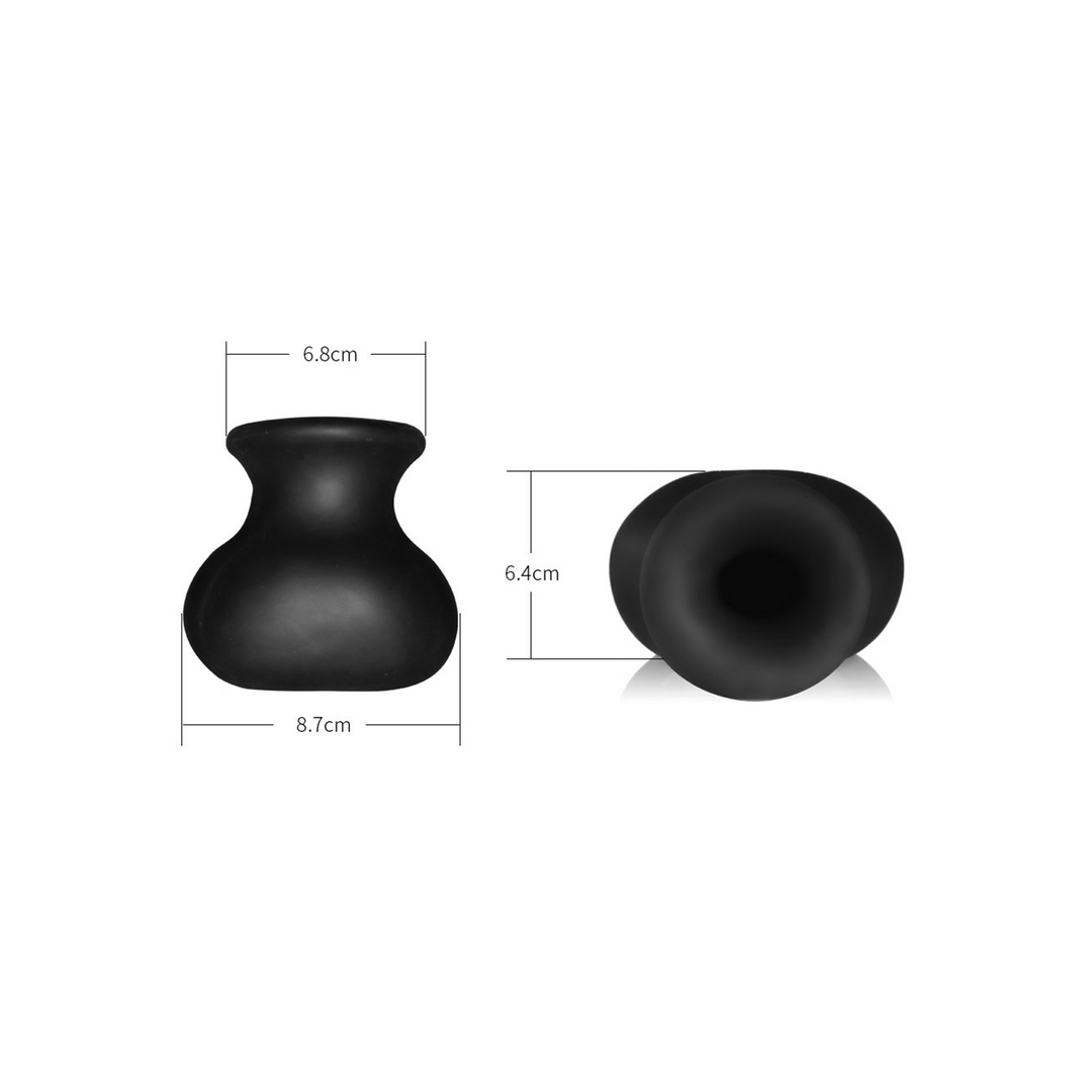 Bull Bag XL - Ball Stretcher with Weight, Transparent TPR