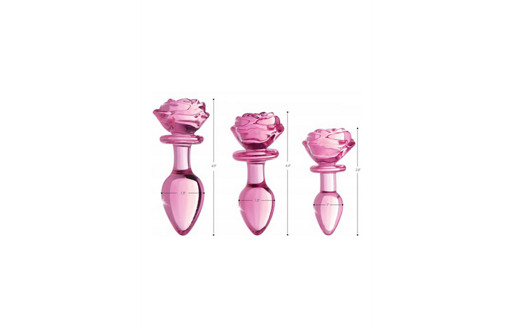 Pink Rose Glas-Buttplug 11 cm – Stilvoll & sicher Experte