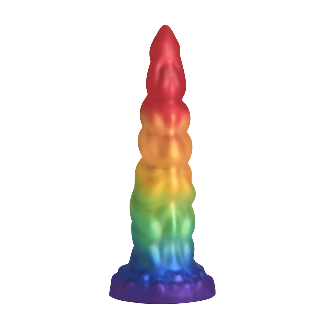 Magic Rider Unicorn Dildo 17.3 cm - Rainbow Silicone
