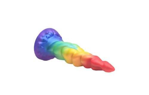 Magic Rider - Einhorn Silikon Dildo - Regenbogen