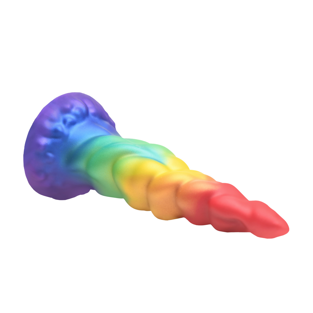 Magic Rider - Eenhoorn Silicone Dildo - Regenboog