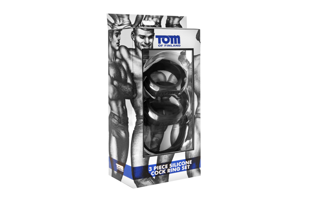 3-piece silicone cock ring set – experience harder & longer