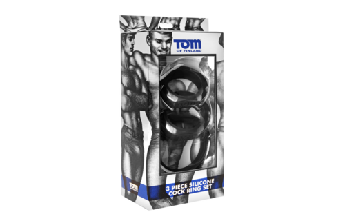 3-delige silicone cockring set