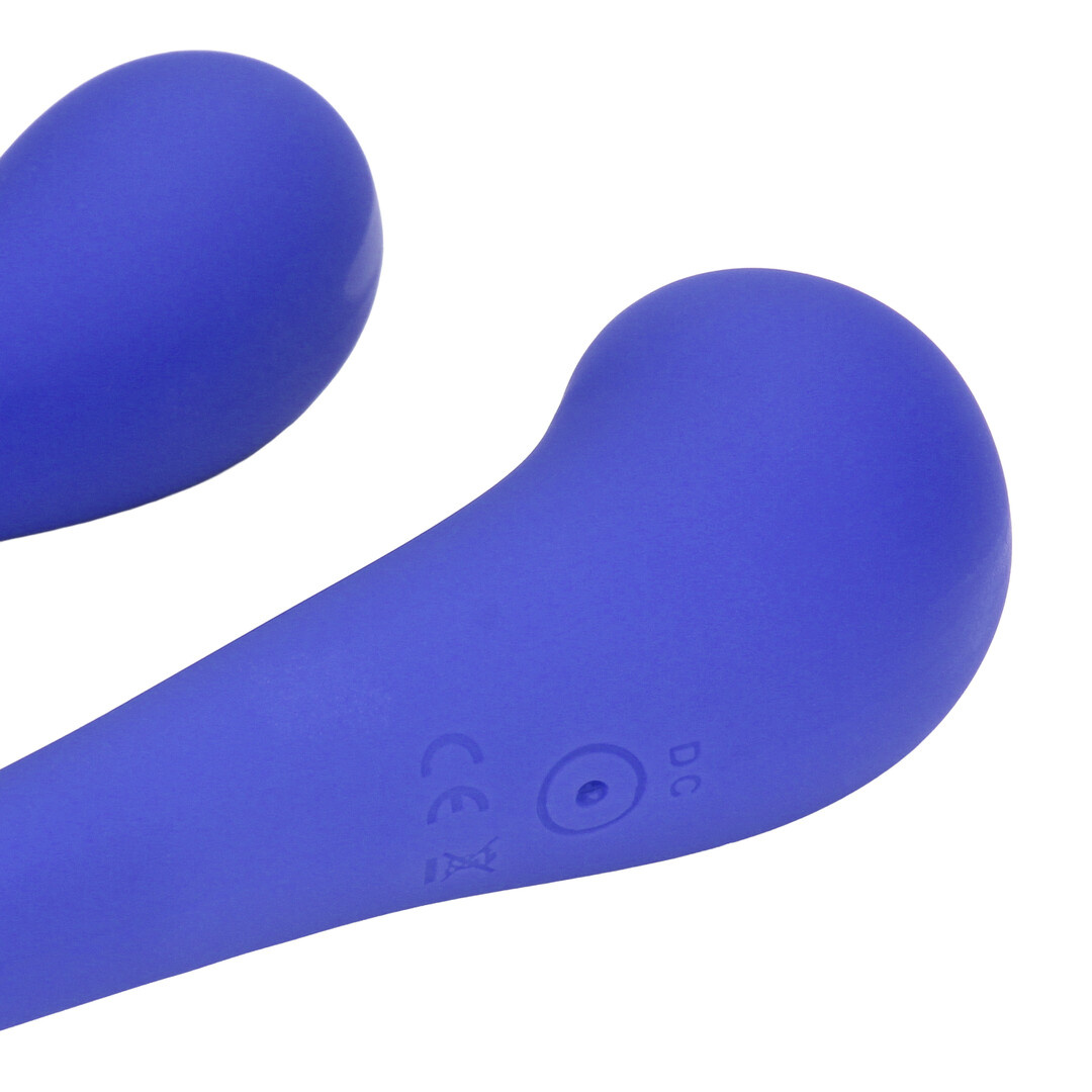 Doppelseitiger biegbarer Vibrator in Lila mit Fernbedienung | Loveline
