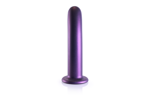 Soft Silicone G-Spot Dildo 17.7 cm - Metallic Purple