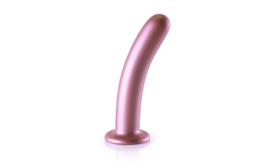 Zachte Silicone G-Spot Dildo - 7'' / 17 cm - Roségoud