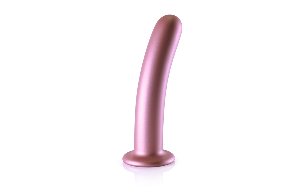Soft Silicone G-Spot Dildo Rose Gold 17.7 cm x 6.2 cm