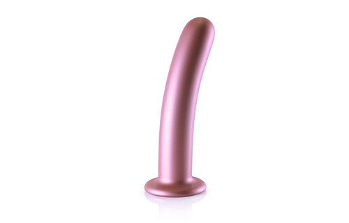 Soft Silicone G-Spot Dildo Rose Gold 17.7 cm x 6.2 cm