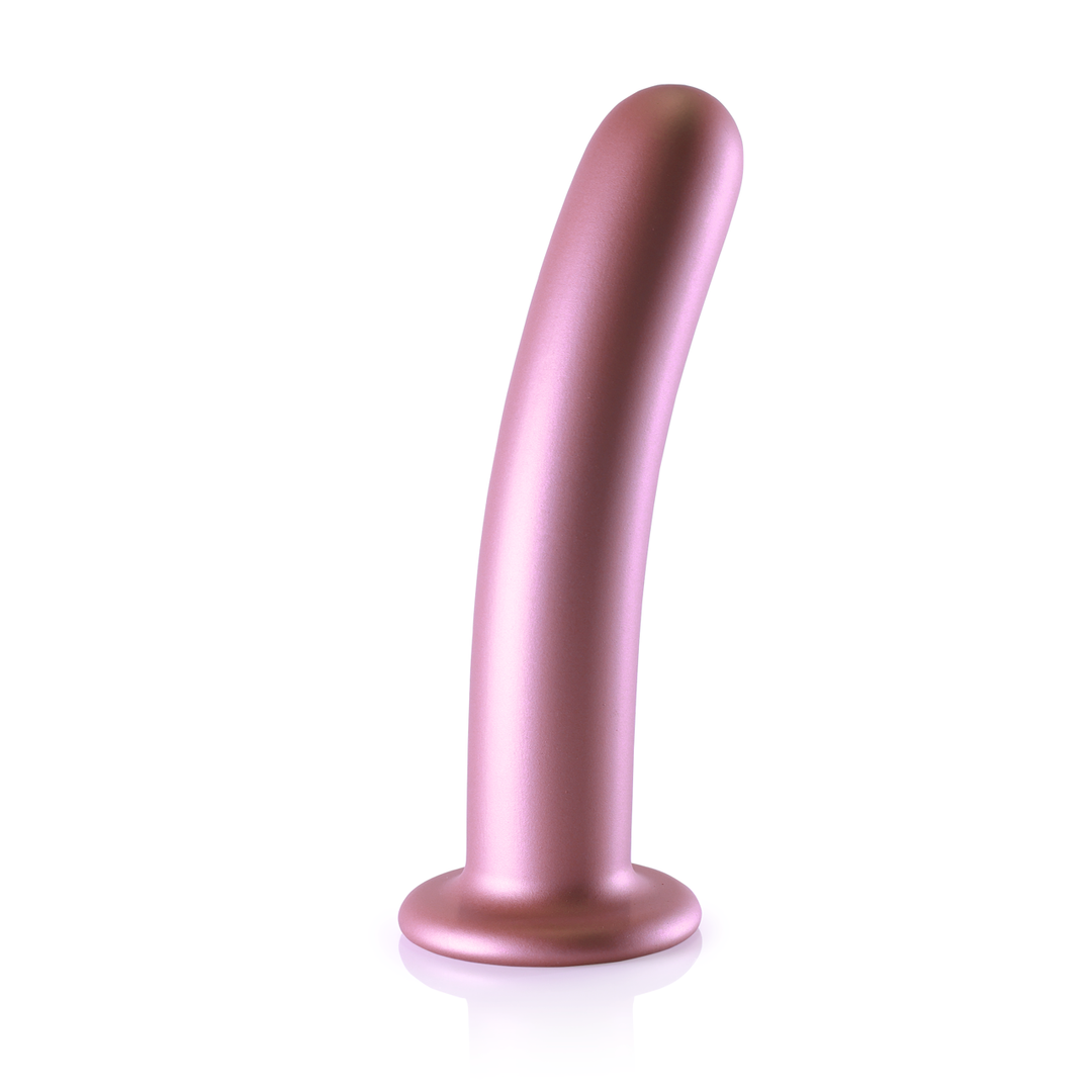 Soft Silicone G-Spot Dildo Rose Gold 17.7 cm x 6.2 cm