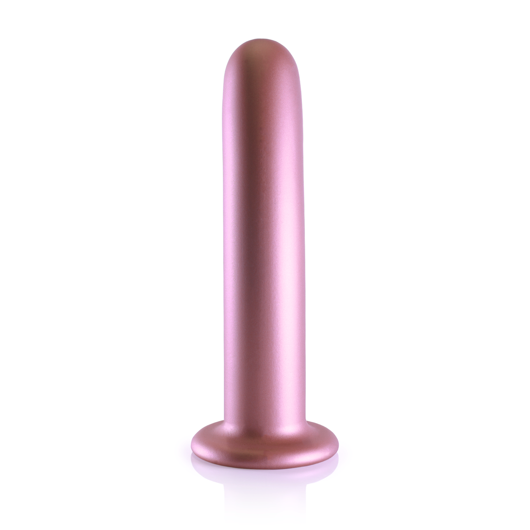 Zachte Siliconen G-Spot Dildo Roségoud 17,7 cm x 6,2 cm