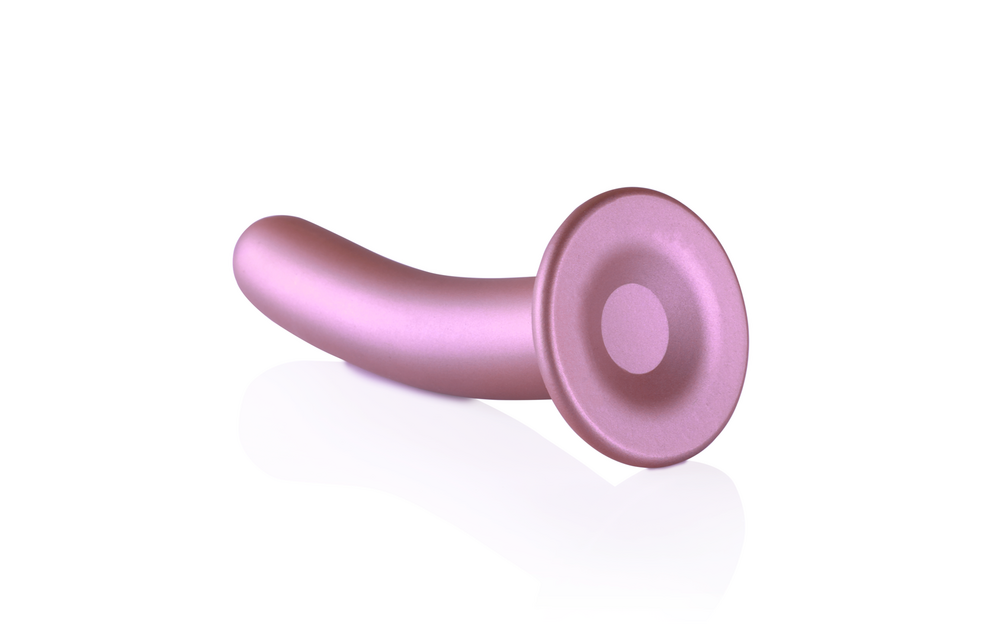 Zachte Siliconen G-Spot Dildo Roségoud 17,7 cm x 6,2 cm