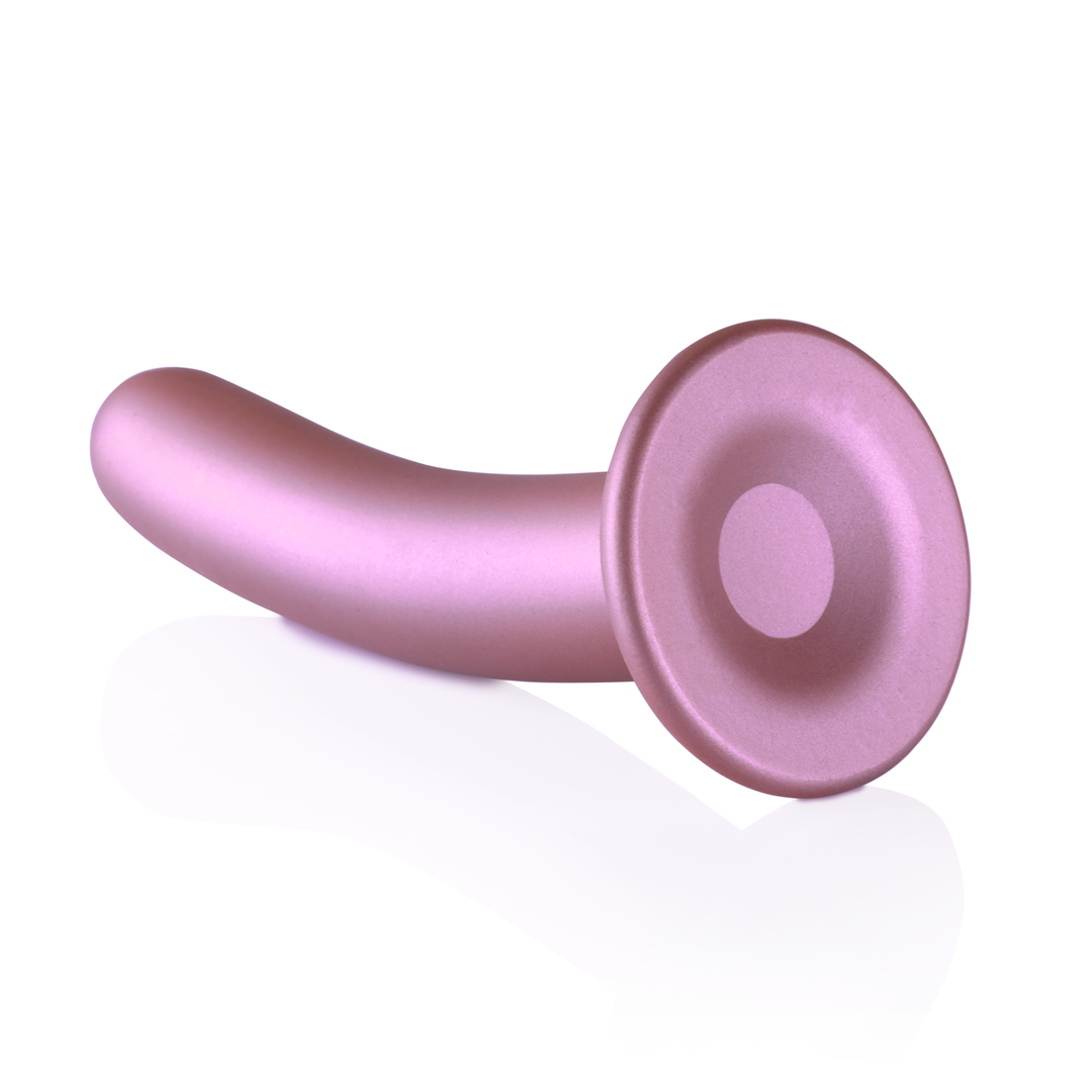 Zachte Silicone G-Spot Dildo - 7'' / 17 cm - Roségoud