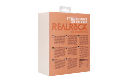 Vibrerende Realistische Cock met Scrotum - 6 / 15 cm