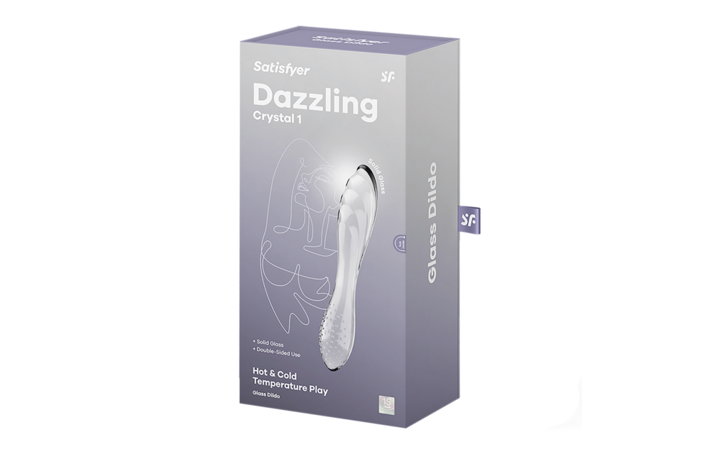 Dazzling Crystal 1 Glass Dildo 16 cm - Transparent & Luxurious