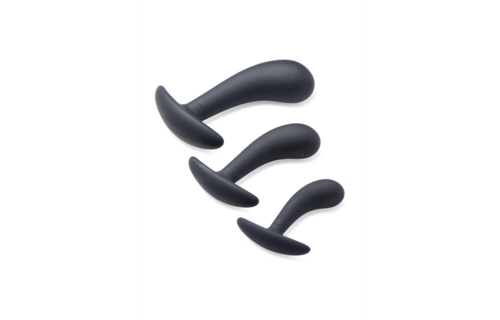 Dark Delights 3-piece Anal Trainer Set 10-15-20 cm - Black