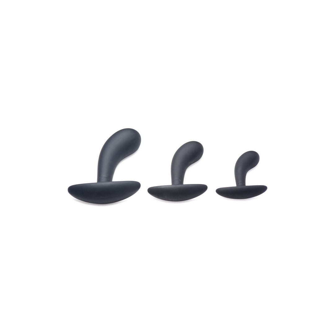 Dark Delights 3-delige Anale Trainerset 10-15-20 cm - Zwart