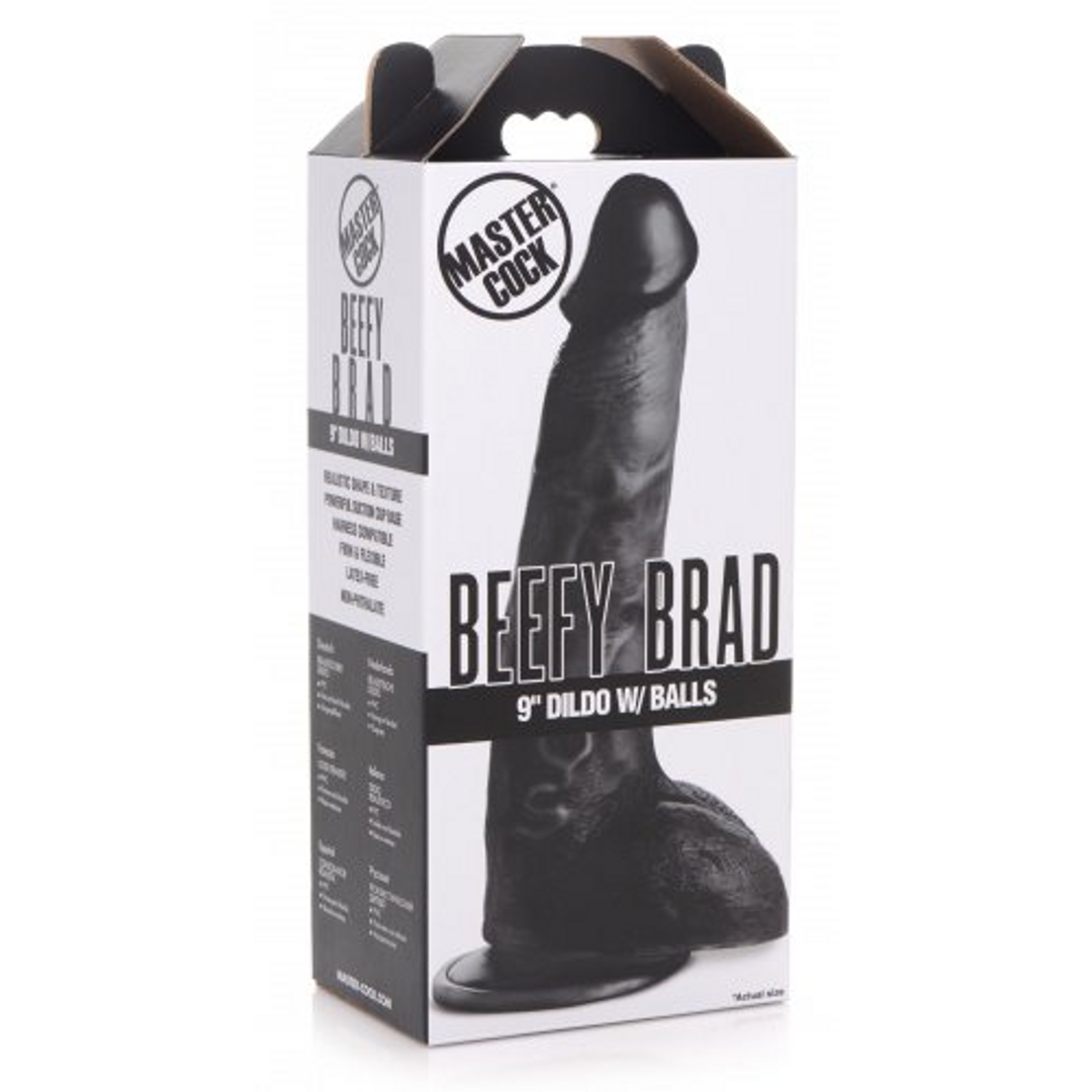 Beefy Brad - Dildo met Ballen - 9 / 23 cm