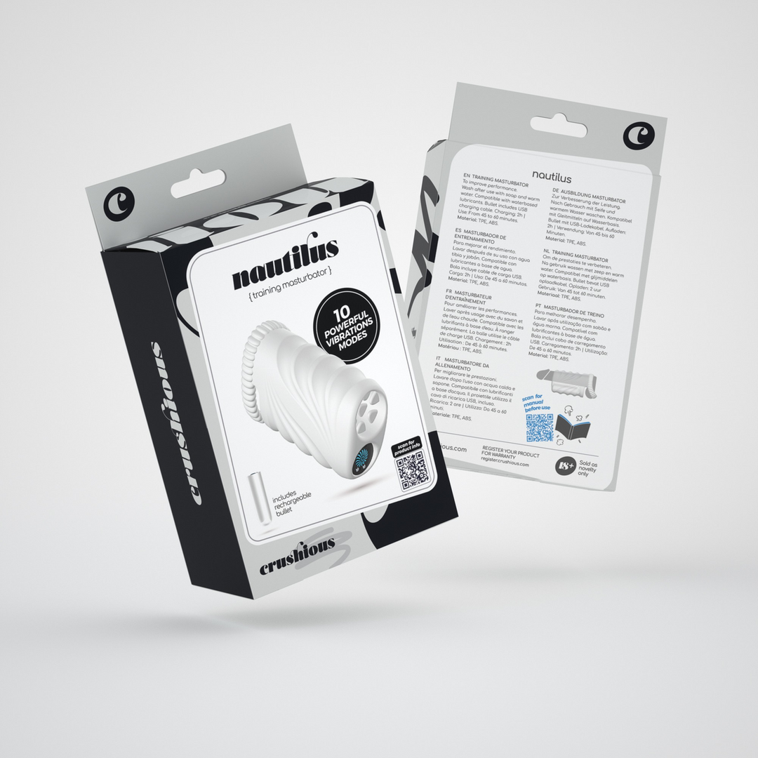 Nautilus - Trainingsmasturbator met Verwijderbare Bullet - Wit