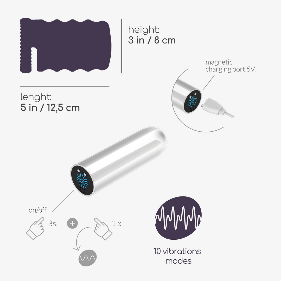 Nautilus - Trainingsmasturbator mit abnehmbarem Bullet - Weiß