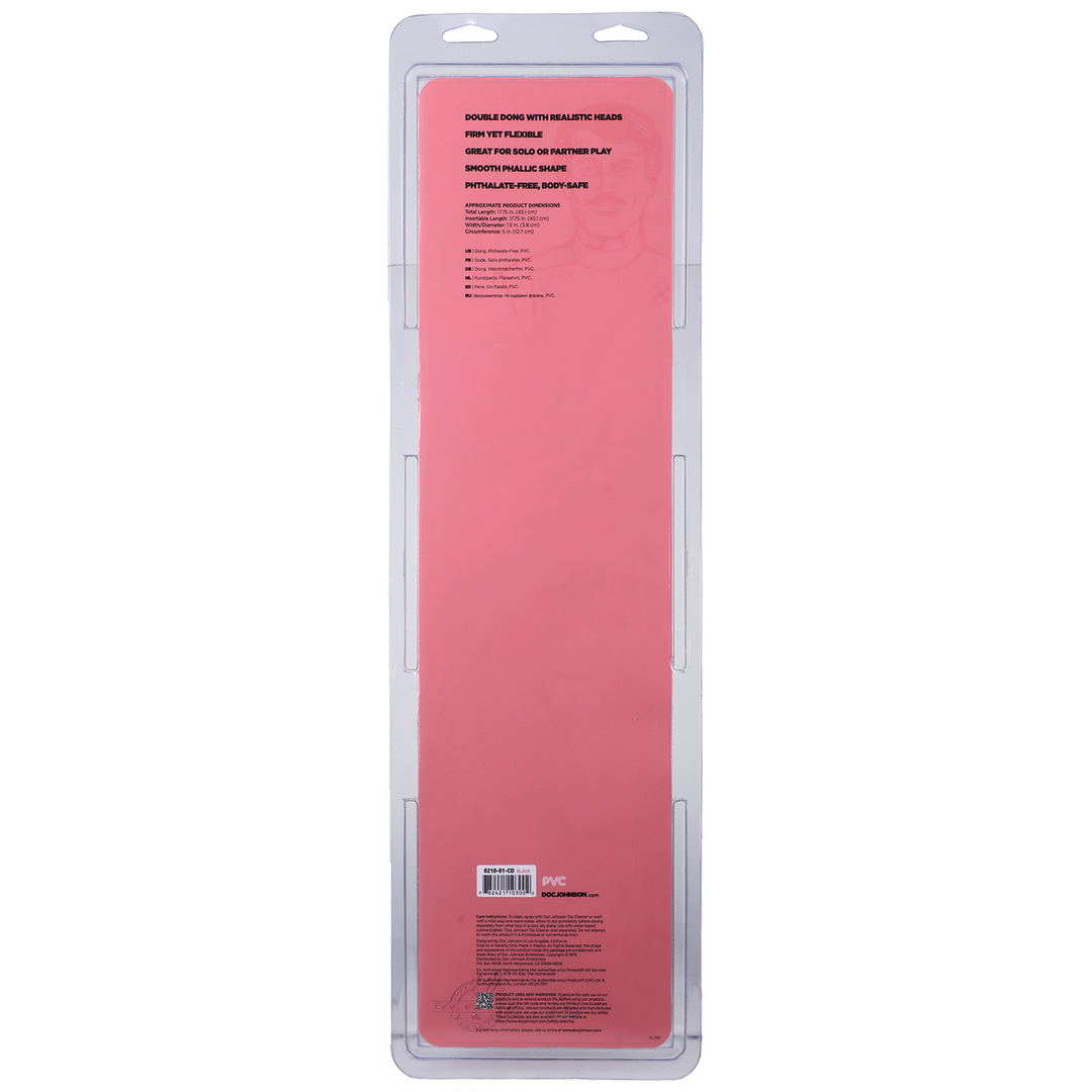 Gladde Dubbele Kop Dildo 45 cm - Dubbel Plezier & Veilig