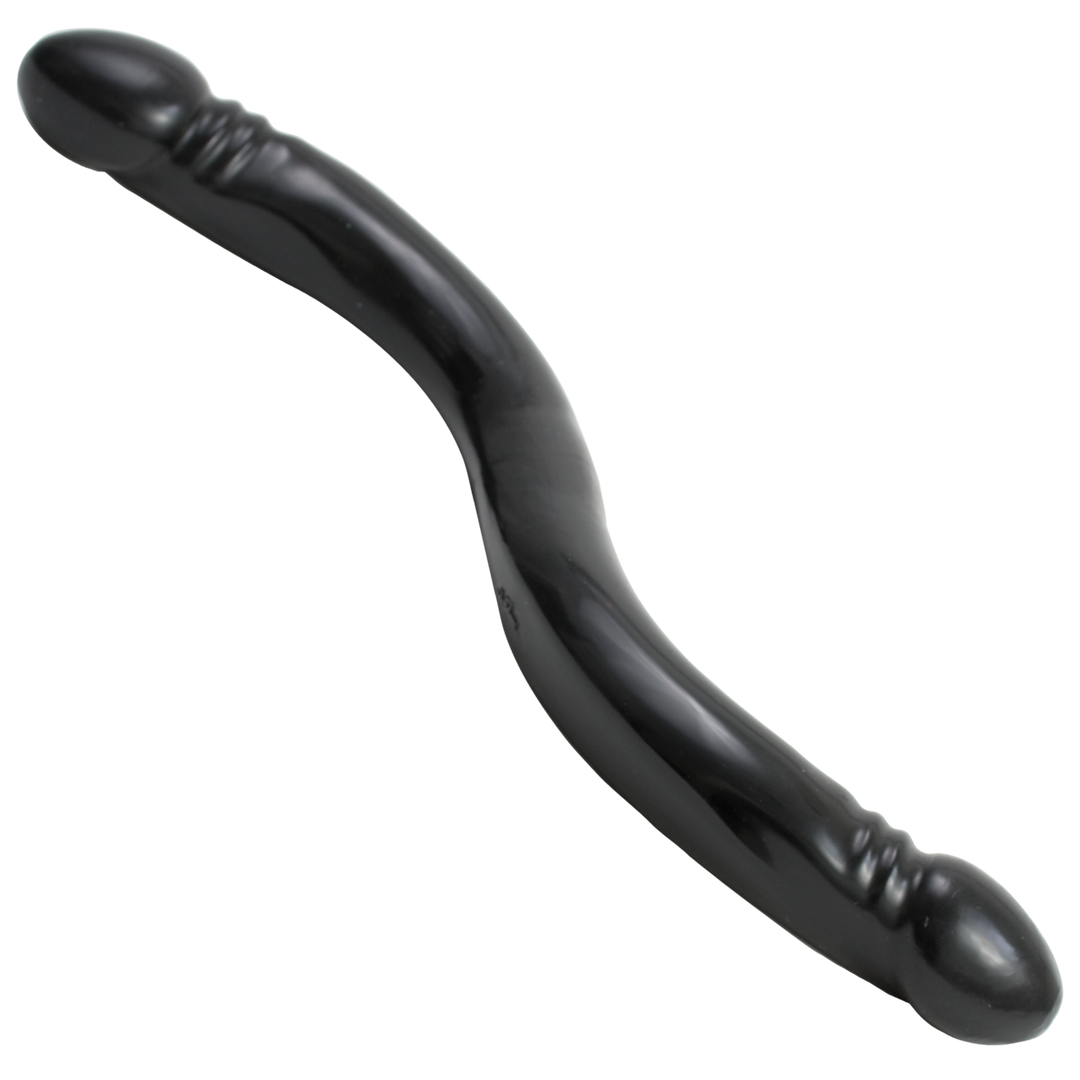 Glatter Doppelkopf-Dildo 45 cm – Doppeltes Vergnügen & sicher