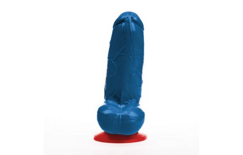 Freyr S - Realistischer Dildo mit Balls - 12 cm - Blau